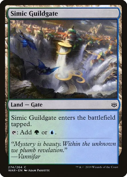 Simic Guildgate, Magic card WAR 274 — War of the Spark set