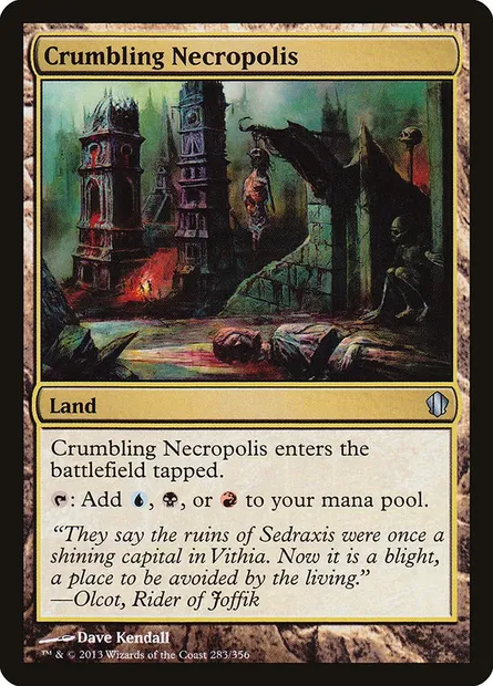 Crumbling Necropolis, Magic card C13 283 — Commander 2013 set