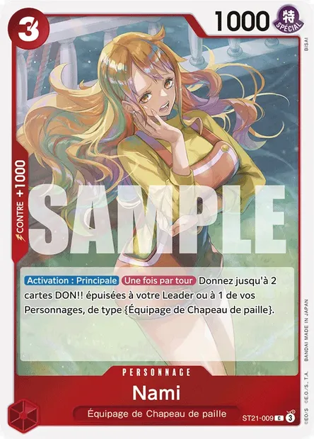 Nami, carte One Piece ST21-009 — extension GEAR 5TH