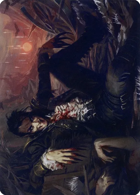 Arrogant Outlaw // Arrogant Outlaw, Magic card AMID 33 — Midnight Hunt Art Series set