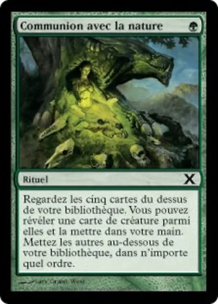 Communion avec la nature, carte Magic 10E 256 — extension Dixième édition