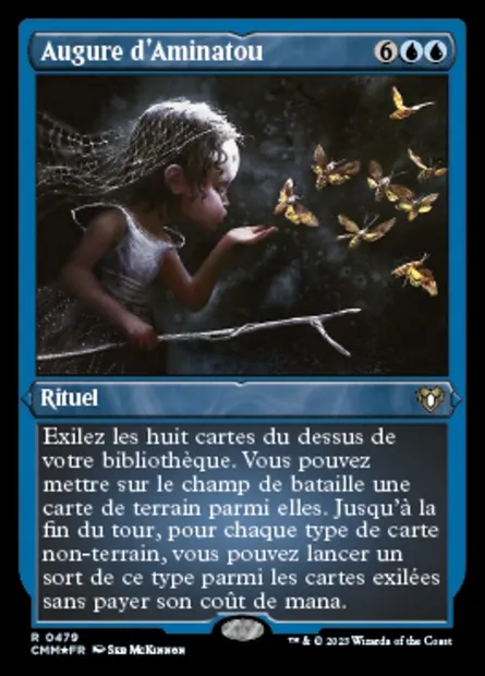 Augure d'Aminatou, carte Magic CMM 479 — extension Commander Masters