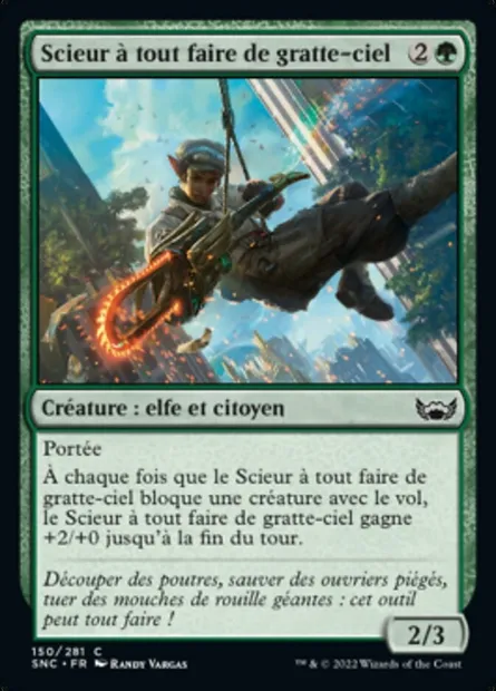 Scieur à tout faire de gratte-ciel, carte Magic SNC 150 — extension Les rues de la Nouvelle-Capenna