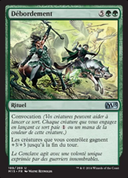 Débordement, carte Magic M15 189 — extension Magic 2015
