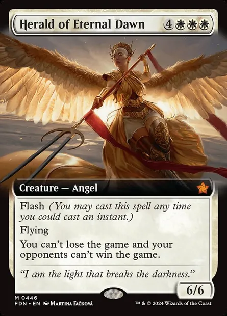 Herald of Eternal Dawn, Magic card FDN 446 — Foundations set