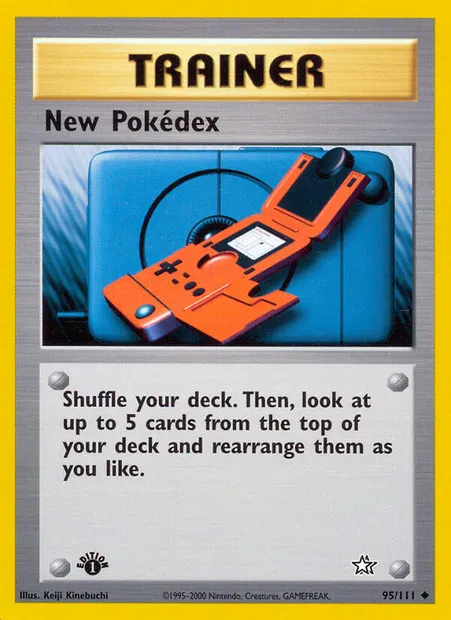 New Pokédex, Pokémon card NG 95 — Neo Genesis set