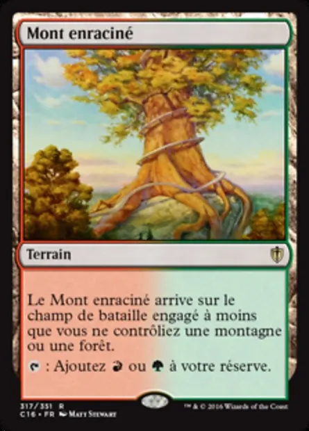 Mont enraciné, carte Magic C16 317 — extension Commander 2016