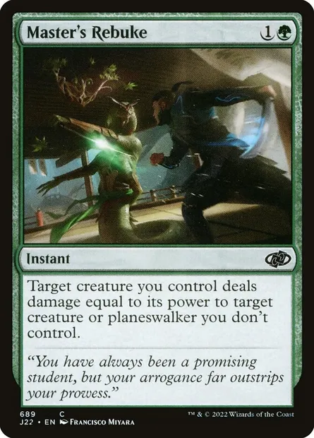 Master's Rebuke, Magic card J22 689 — Jumpstart 2022 set