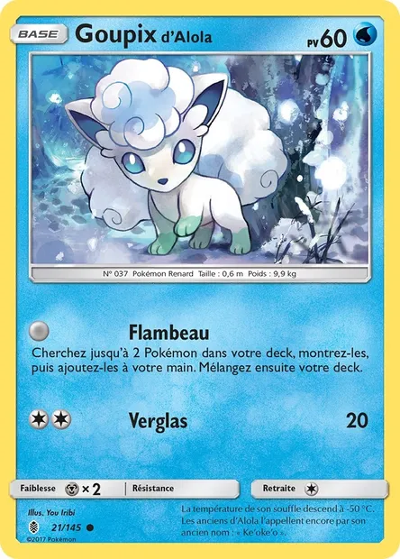 Goupix d’Alola, carte Pokémon GRI 21 — extension Gardiens Ascendants