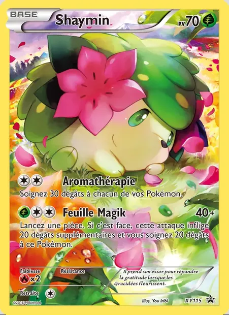 Shaymin, carte Pokémon XY 115 — extension Promo XY