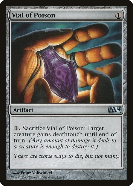 Vial of Poison, Magic card M14 226 — Magic 2014 set