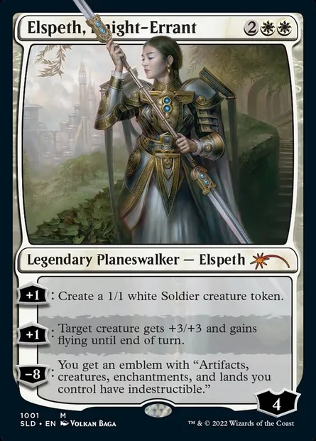 Elspeth, Knight-Errant, Magic card SLD 1001 — Secret Lair Drop set