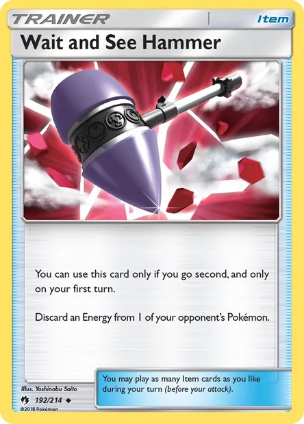 Wait and See Hammer, Pokémon card LOT 192 — Lost Thunder set
