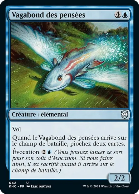 Vagabond des pensées, carte Magic KHC 42 — extension Kaldheim Commander