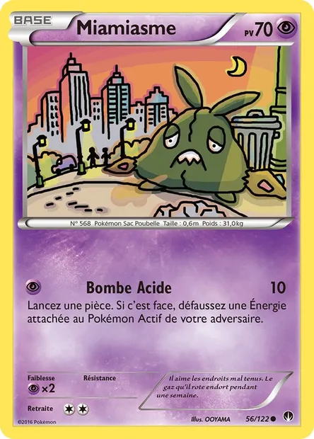 Miamiasme, carte Pokémon BKP 56 — extension Rupture Turbo