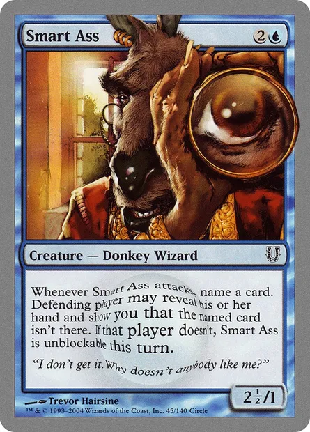 Smart Ass, carte Magic UNH 45 — extension Unhinged