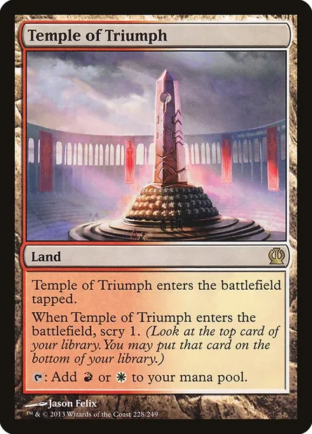 Temple of Triumph, Magic card THS 228 — Theros set