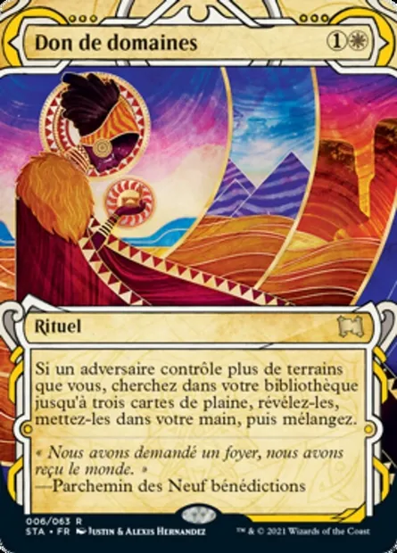 Don de domaines, carte Magic STA 6 — extension Strixhaven Mystical Archive
