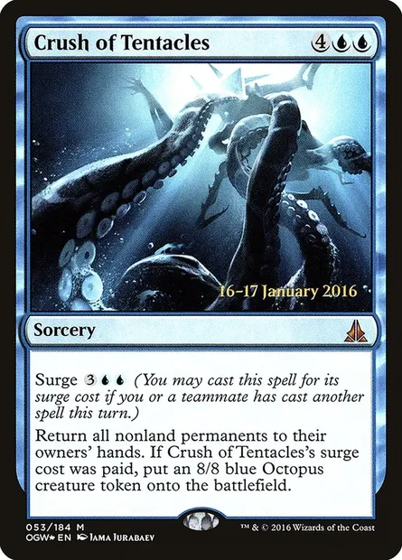 Crush of Tentacles, Magic card POGW 53s — Oath of the Gatewatch Promos set