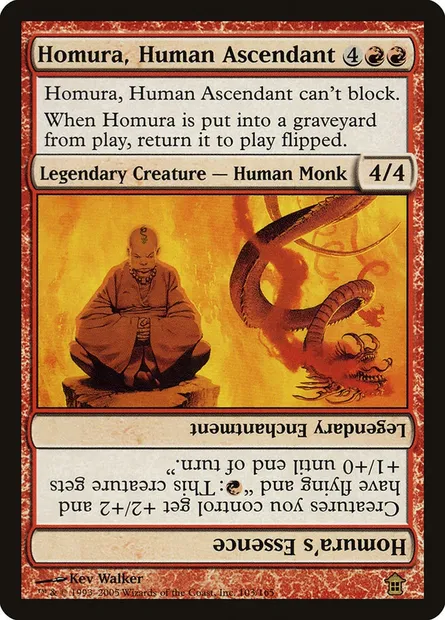 Homura, Human Ascendant // Homura's Essence, Magic card SOK 103 — Saviors of Kamigawa set