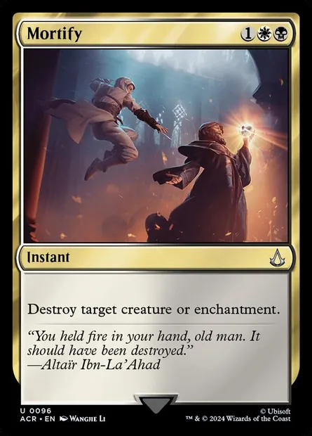 Mortify, Magic card ACR 96 — Assassin's Creed set