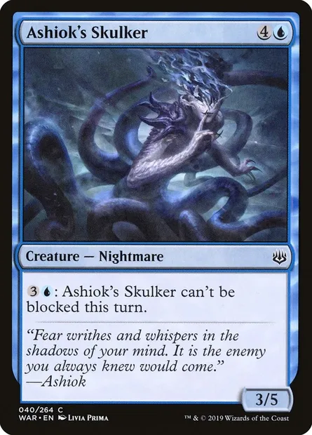 Ashiok's Skulker, Magic card WAR 40 — War of the Spark set