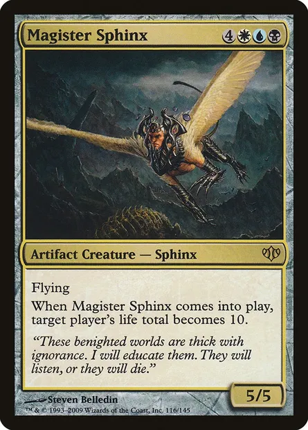 Magister Sphinx, Magic card CON 116 — Conflux set