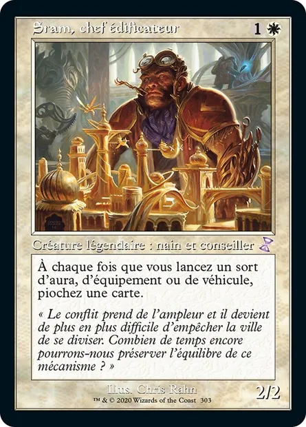 Sram, chef édificateur, carte Magic TSR 303 — extension Spirale Temporelle Remastered