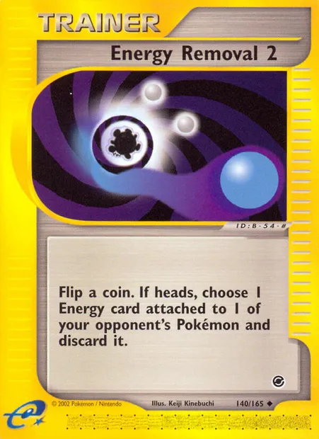 Energy Removal 2, Pokémon card EX 140 — Expedition Base Set set