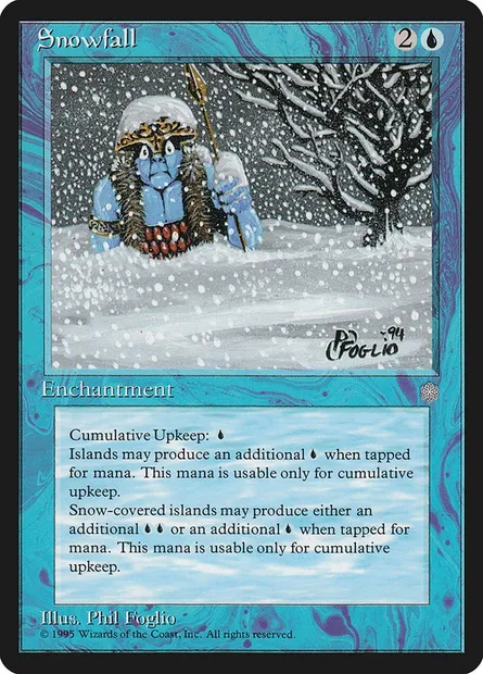 Snowfall, Magic card ICE 101 — Ice Age set