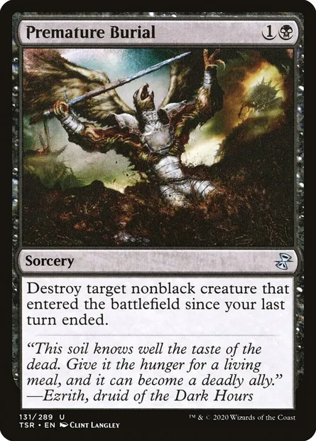 Premature Burial, Magic card TSR 131 — Time Spiral Remastered set