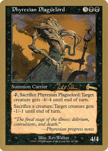 Phyrexian Plaguelord, Magic card WC99 js62 — World Championship Decks 1999 set