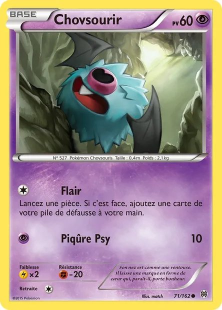 Chovsourir, carte Pokémon BKT 71 — extension Impulsion Turbo