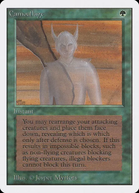 Camouflage, carte Magic 2ED 188 — extension Unlimited Edition