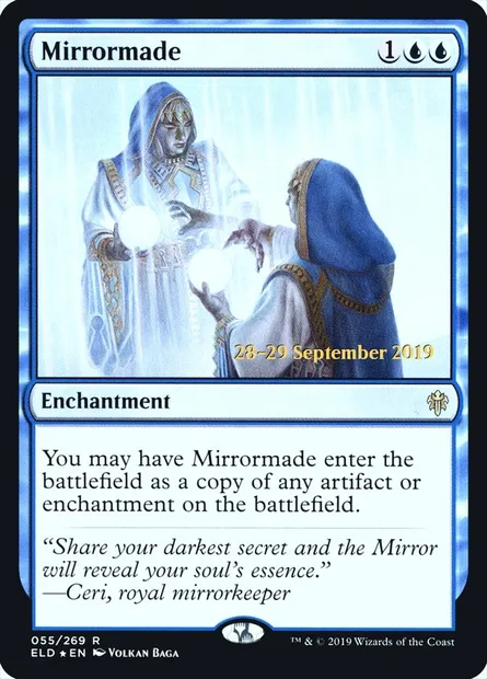 Création du miroir, carte Magic PELD 55s — extension Throne of Eldraine Promos