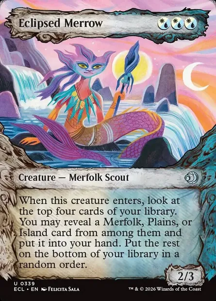 Eclipsed Merrow, Magic card ECL 339 — Lorwyn Eclipsed set