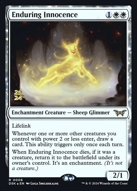 Innocence perpétuelle, carte Magic PDSK 6s — extension Duskmourn: House of Horror Promos
