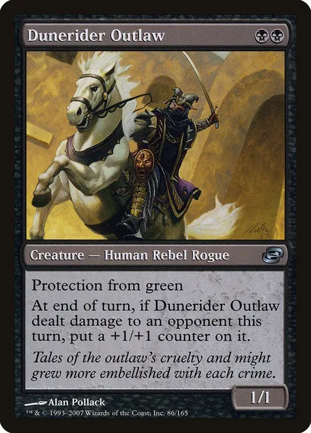Dunerider Outlaw, Magic card PLC 86 — Planar Chaos set