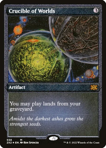 Crucible of Worlds, Magic card 2X2 558 — Double Masters 2022 set