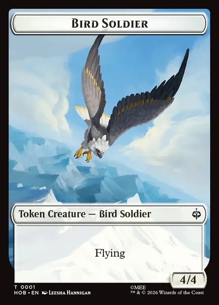 Bird Soldier, Magic card THOB 1 — The Hobbit Tokens set