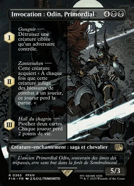 Invocation : Odin, Primordial, carte Magic FIN 365 — extension Final Fantasy