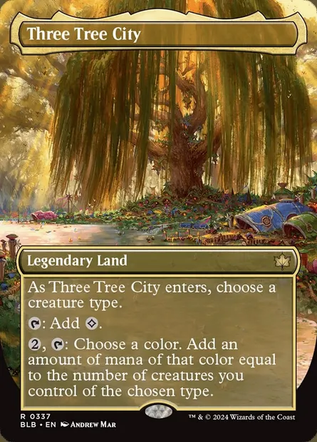 Three Tree City, Magic card BLB 337 — Bloomburrow set