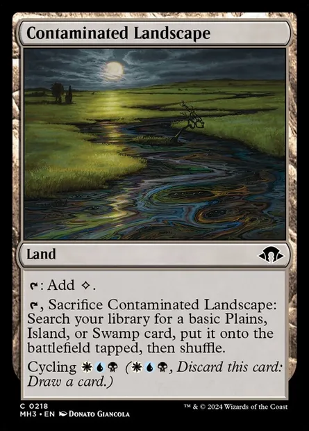 Contaminated Landscape, Magic card MH3 218 — Modern Horizons 3 set