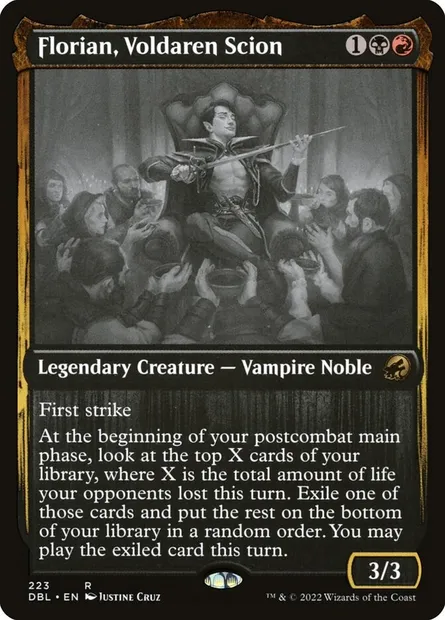 Florian, Voldaren Scion, Magic card DBL 223 — Innistrad: Double Feature set