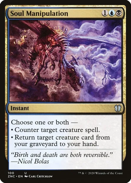 Soul Manipulation, Magic card ZNC 100 — Zendikar Rising Commander set