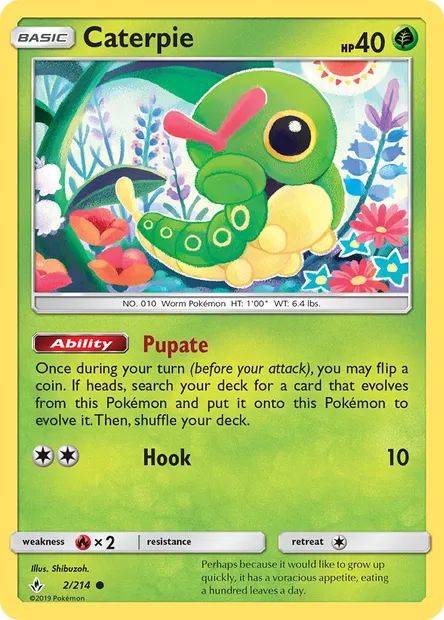 Caterpie, Pokémon card UNB 2 — Unbroken Bonds set