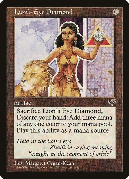 Lion's Eye Diamond, Magic card MIR 307 — Mirage set