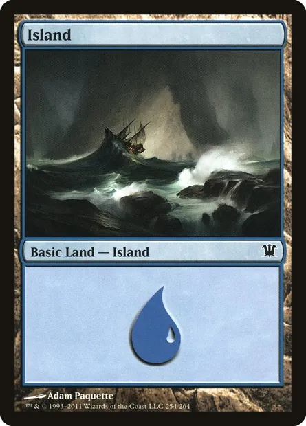 Island, Magic card ISD 254 — Innistrad set