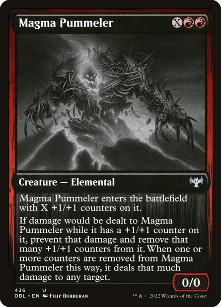 Magma Pummeler, Magic card DBL 436 — Innistrad: Double Feature set