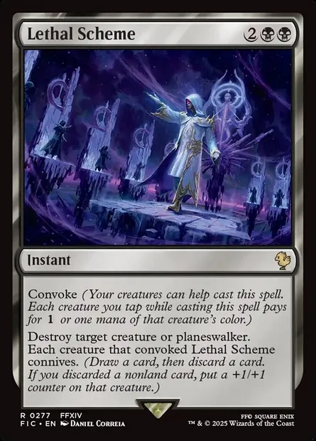 Lethal Scheme, Magic card FIC 277 — Final Fantasy Commander set